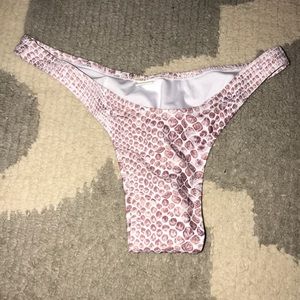 Snakeskin bikini bottoms